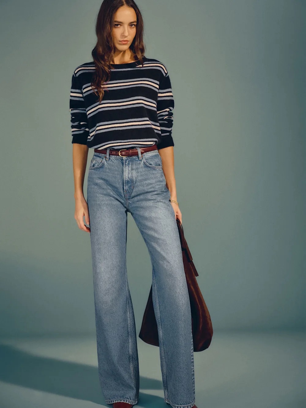 Reformation Cary High Rise Slouchy Wide Leg Jeans